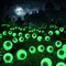 Ohwewant; 2 Packs Solar Halloween Stake Lights for Outdoor Halloween Decorations, 2 Modes Scary Eyeball Solar Halloween Pathway Lights, Waterproof Outdoor Halloween Decor Lights for Yard Patio Pathway; Category:Halloween Lights; Image:2